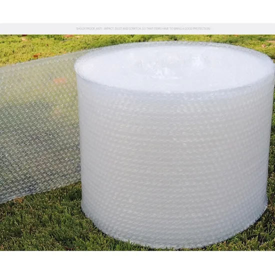 Envoltura de burbujas de aire con amortiguación de aire LDPE Paquete de película de burbujas Protección de superficie Rollo de envoltura de amortiguación de burbujas de aire