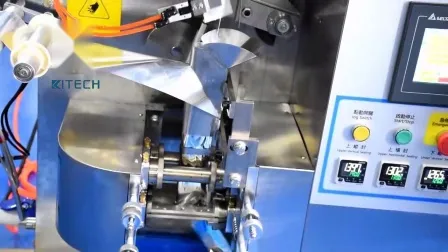 Máquina automática de envasado, llenado y sellado de bolsas de té con filtro de doble cámara piramidal Kl con cordón.