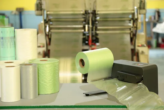 Máquina de embalaje de bolsas inflables con película de cojín y burbujas de aire con garantía de calidad
