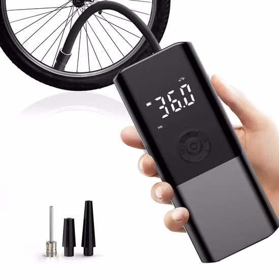 Nueva bomba de aire portátil eléctrica para neumáticos de bicicleta, recargable, digital, minibomba, accesorios, batería para bicicleta, alta presión