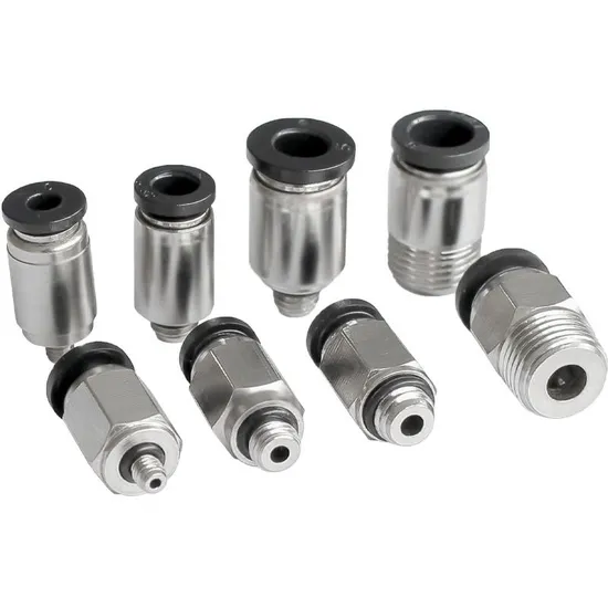Poc Pneumatic Mini Accessories Air Hose Connector Quick One Touch Push Connection Quick Accessories 