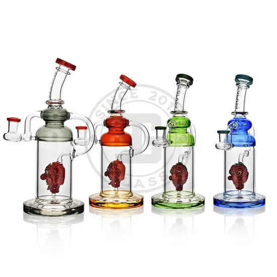 Pipa de vidrio de alta gama de 5 pulgadas con diseño de panda, minipipa de hierbas secas mixtas, accesorios para fumar